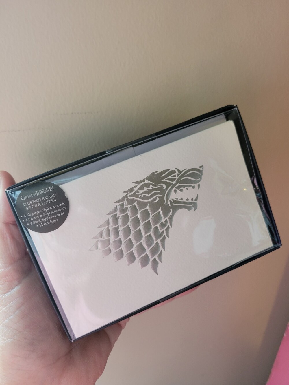 Game Of Thrones House Sigil Note Cards & "O" Note Cards ~ NIB/NWT